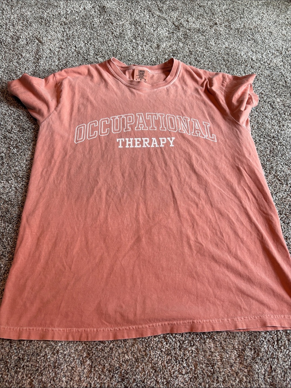 Comfort Colors Coral Occupational Therapy Short Sleeve Tee
